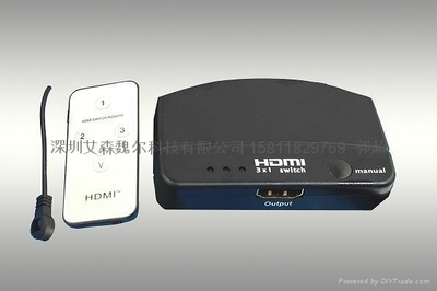 MINI HDMI切换器三进一出 - ask - 艾森 (中国 生产商) - 其他通讯产品 - 通信和广播电视设备 产品 「自助贸易」
